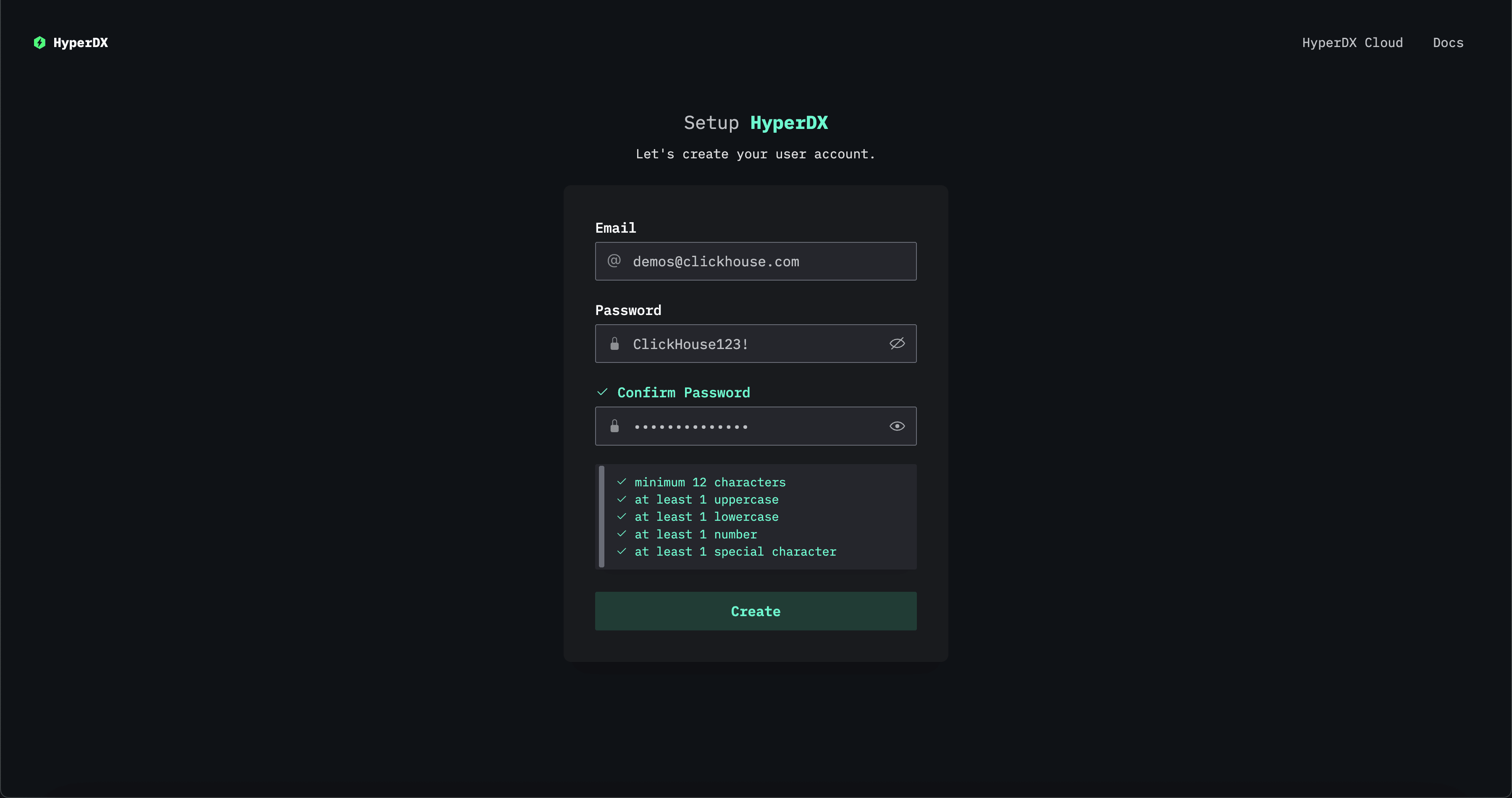ClickStack login